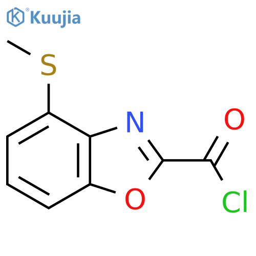 4-(Methylthio)benzo[d]oxazole-2-carbonyl chloride structure