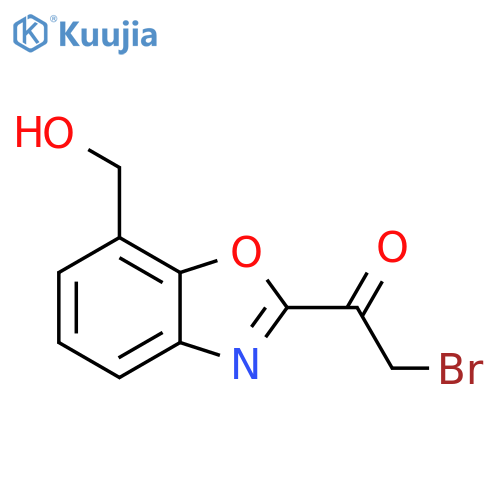 2-(2-Bromoacetyl)benzo[d]oxazole-7-methanol structure