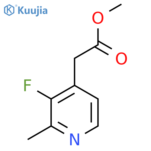 Methyl 3-fluoro-2-methylpyridine-4-acetate structure