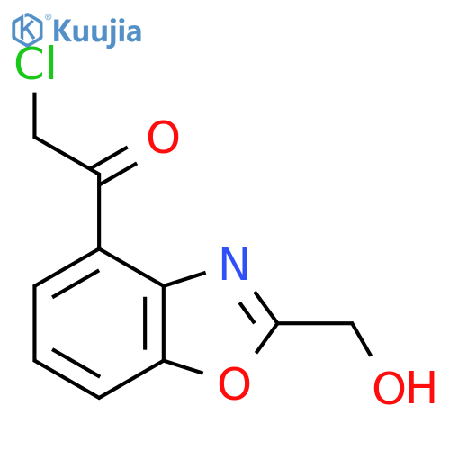 2-Chloro-1-(2-(hydroxymethyl)benzo[d]oxazol-4-yl)ethanone structure