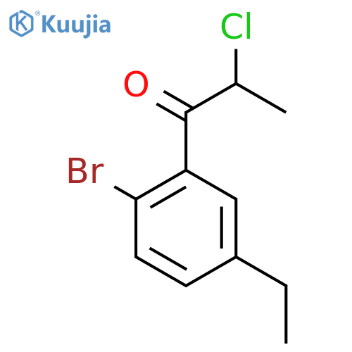 1-(2-Bromo-5-ethylphenyl)-2-chloropropan-1-one structure