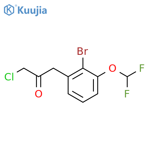 1-(2-Bromo-3-(difluoromethoxy)phenyl)-3-chloropropan-2-one structure