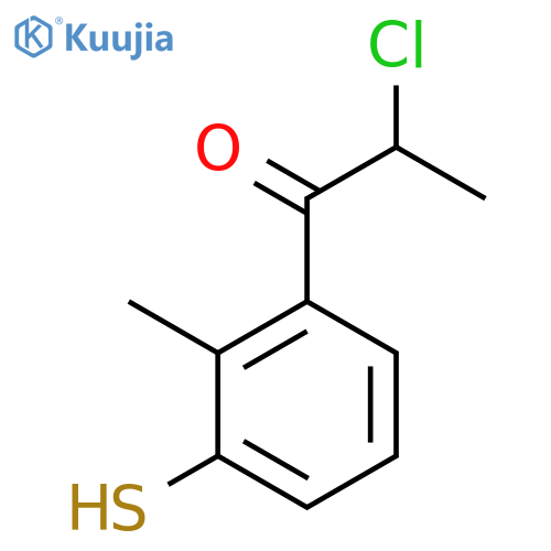 3-(2-Chloropropanoyl)-2-methylthiophenol structure