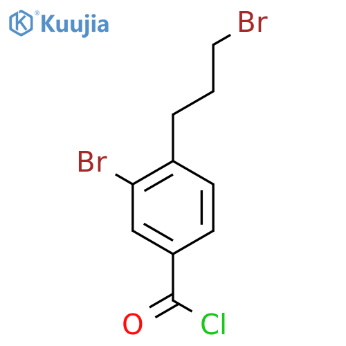 3-Bromo-4-(3-bromopropyl)benzoyl chloride structure