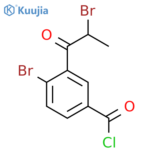 4-Bromo-3-(2-bromopropanoyl)benzoyl chloride structure