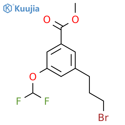 Methyl 3-(3-bromopropyl)-5-(difluoromethoxy)benzoate structure