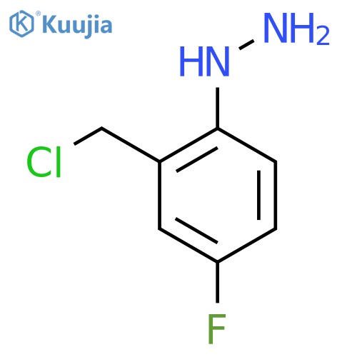 2-(Chloromethyl)-4-fluorophenylhydrazine structure