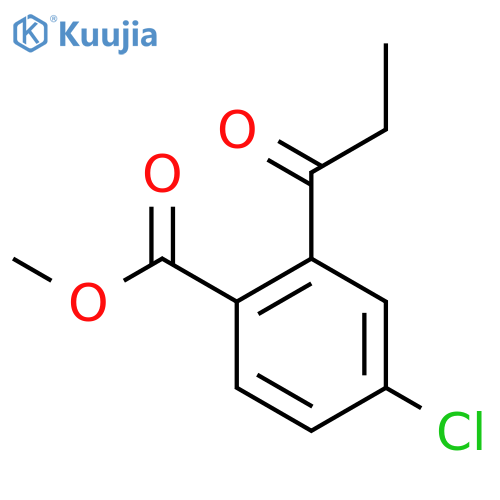 Methyl 4-chloro-2-propionylbenzoate structure