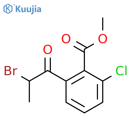 Methyl 2-(2-bromopropanoyl)-6-chlorobenzoate structure