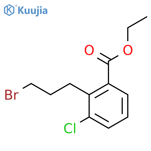 Ethyl 2-(3-bromopropyl)-3-chlorobenzoate structure