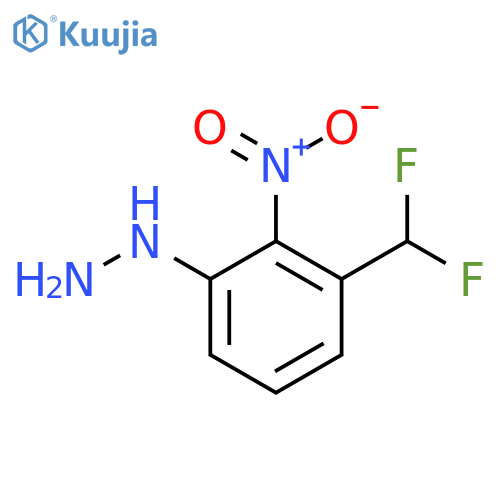 3-(Difluoromethyl)-2-nitrophenylhydrazine structure