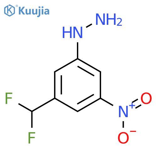 3-(Difluoromethyl)-5-nitrophenylhydrazine structure