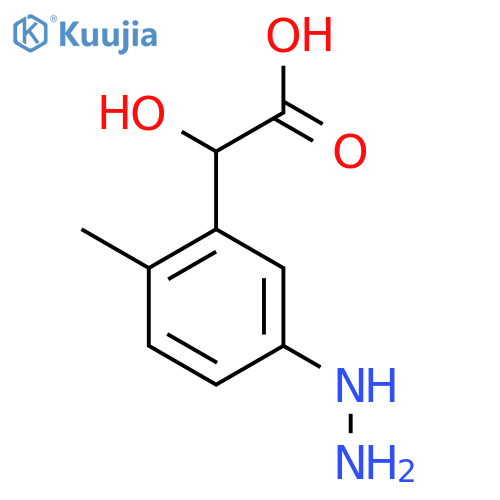 5-Hydrazinyl-2-methylmandelic acid structure