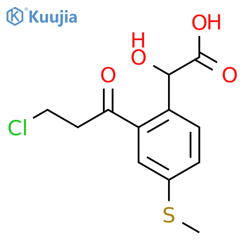 2-(3-Chloropropanoyl)-4-(methylthio)mandelic acid structure