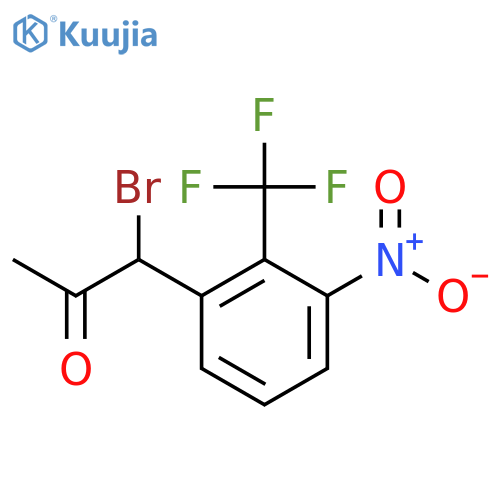 1-Bromo-1-(3-nitro-2-(trifluoromethyl)phenyl)propan-2-one structure