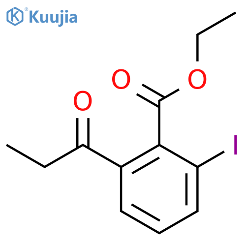 Ethyl 2-iodo-6-propionylbenzoate structure