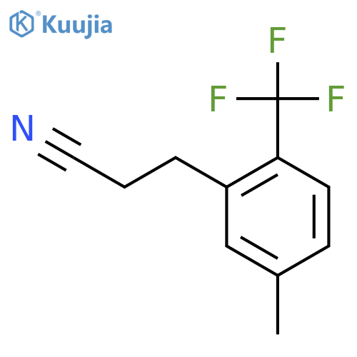3-(5-Methyl-2-(trifluoromethyl)phenyl)propanenitrile structure