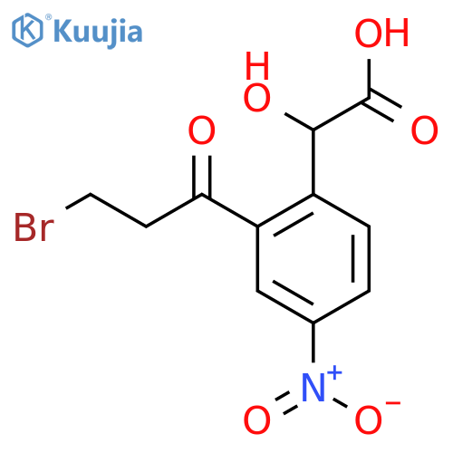2-(3-Bromopropanoyl)-4-nitromandelic acid structure