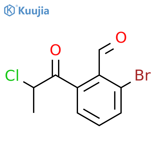 2-Bromo-6-(2-chloropropanoyl)benzaldehyde structure