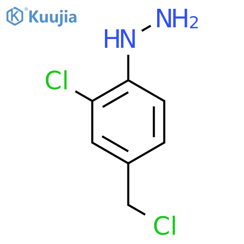 3-Chloro-4-hydrazinylbenzyl chloride structure