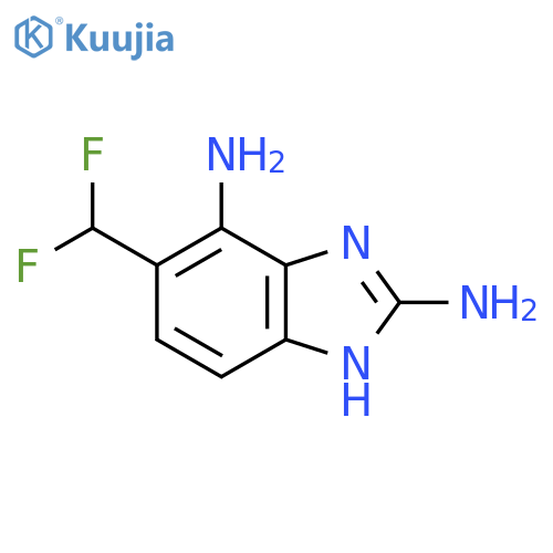 2,4-Diamino-5-difluoromethyl-1H-benzimidazole structure