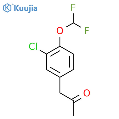 1-(3-Chloro-4-(difluoromethoxy)phenyl)propan-2-one structure