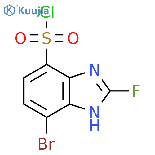 7-Bromo-2-fluoro-1H-benzimidazole-4-sulfonyl chloride structure