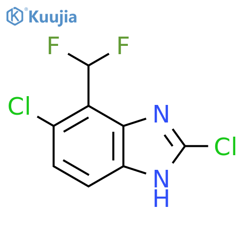 2,5-Dichloro-4-difluoromethyl-1H-benzimidazole structure