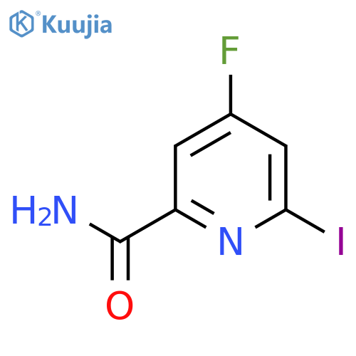 4-Fluoro-6-iodopicolinamide structure
