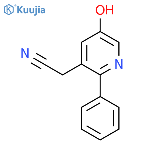 5-Hydroxy-2-phenylpyridine-3-acetonitrile structure