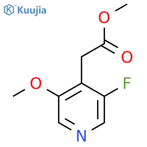 Methyl 3-fluoro-5-methoxypyridine-4-acetate structure