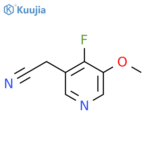 4-Fluoro-3-methoxypyridine-5-acetonitrile structure
