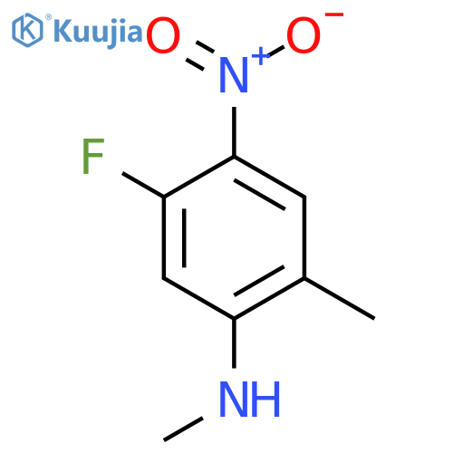 5-Fluoro-N,2-dimethyl-4-nitroaniline structure