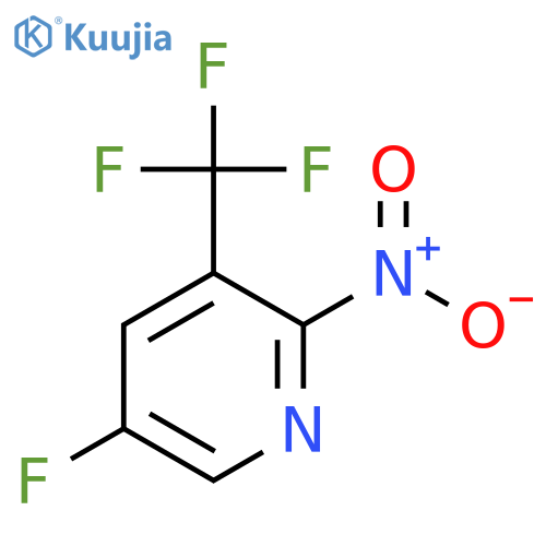 5-Fluoro-2-nitro-3-(trifluoromethyl)pyridine structure