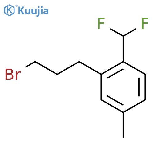3-(3-Bromopropyl)-4-(difluoromethyl)toluene structure