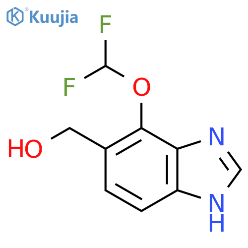 4-Difluoromethoxy-5-hydroxymethyl-1H-benzimidazole structure