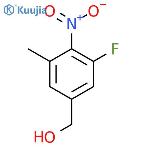 3-Fluoro-5-methyl-4-nitrobenzyl alcohol structure