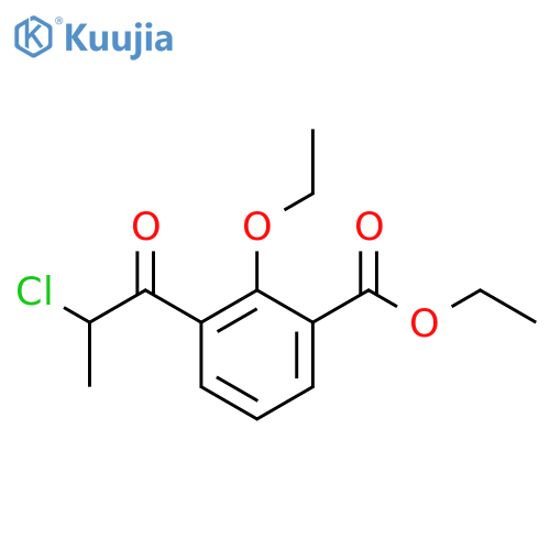 Ethyl 3-(2-chloropropanoyl)-2-ethoxybenzoate structure
