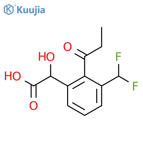 3-(Difluoromethyl)-2-propionylmandelic acid structure