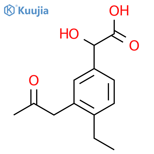 4-Ethyl-3-(2-oxopropyl)mandelic acid structure