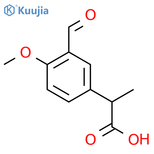 3-Formyl-4-methoxyphenylpropanoic acid structure