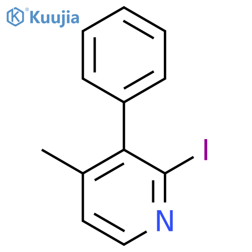 2-Iodo-4-methyl-3-phenylpyridine structure