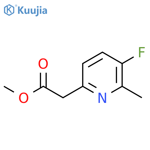 Methyl 3-fluoro-2-methylpyridine-6-acetate structure