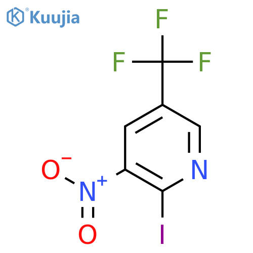 2-Iodo-3-nitro-5-(trifluoromethyl)pyridine structure