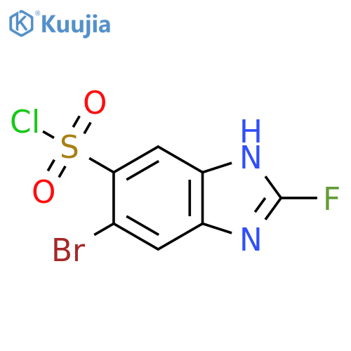 5-Bromo-2-fluoro-1H-benzimidazole-6-sulfonyl chloride structure