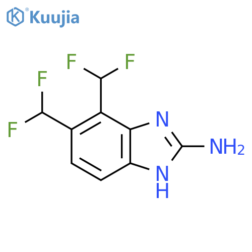 2-Amino-4,5-bis(difluoromethyl)-1H-benzimidazole structure