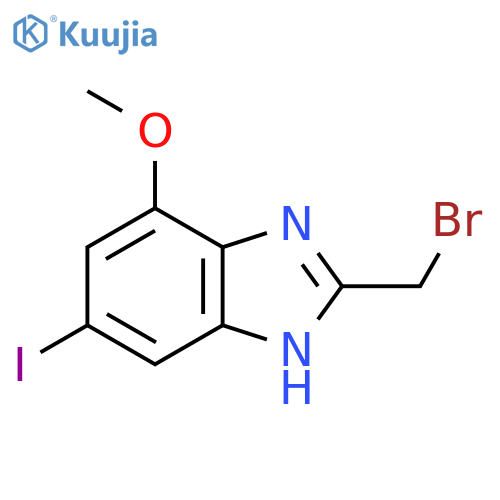 2-Bromomethyl-5-iodo-7-methoxy-1H-benzimidazole structure