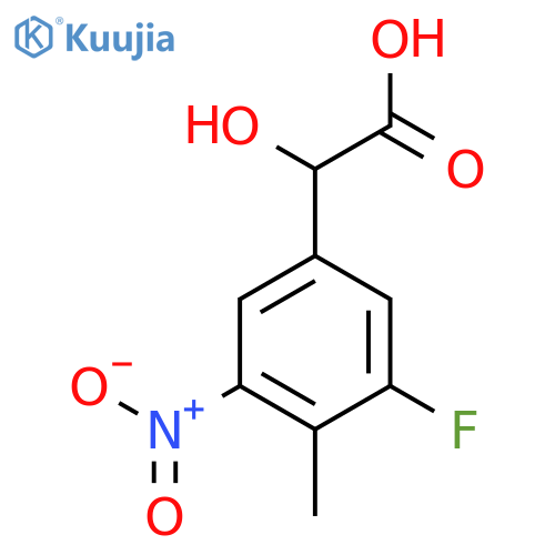3-Fluoro-4-methyl-5-nitromandelic acid structure