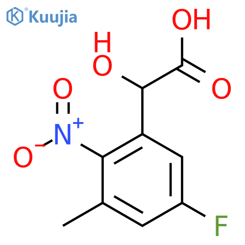 5-Fluoro-3-methyl-2-nitromandelic acid structure