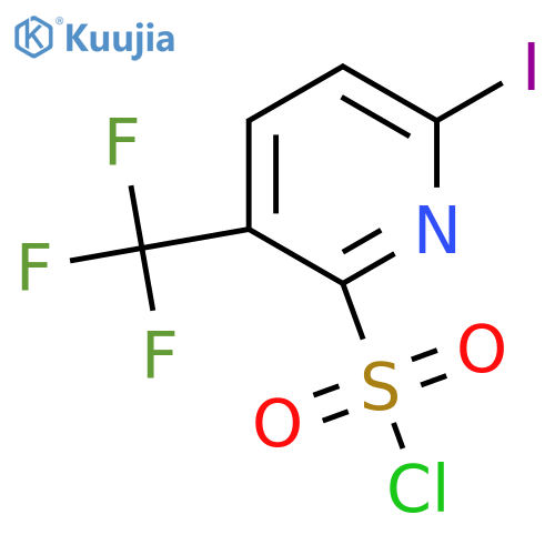 6-Iodo-3-(trifluoromethyl)pyridine-2-sulfonyl chloride structure